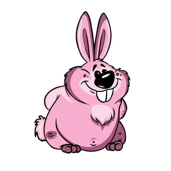 Nice fat rabbit — Stock Vector